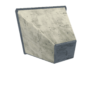 Concrete antitank barrier pyramid